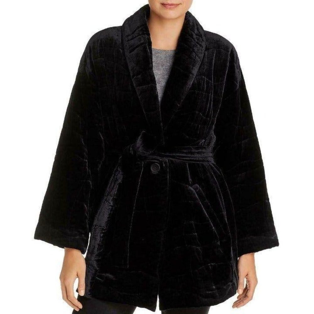 Eileen Fisher Women's Velvet Midi Coat